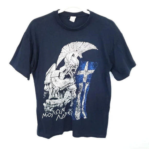 Spartan Warrior Other - Spartan Warrior Men's Tshirt Medium Molon Lave Come and Get it in Black Leonidas